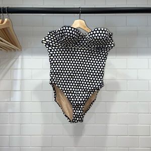 J.Crew Blue Polka Dot One-Piece